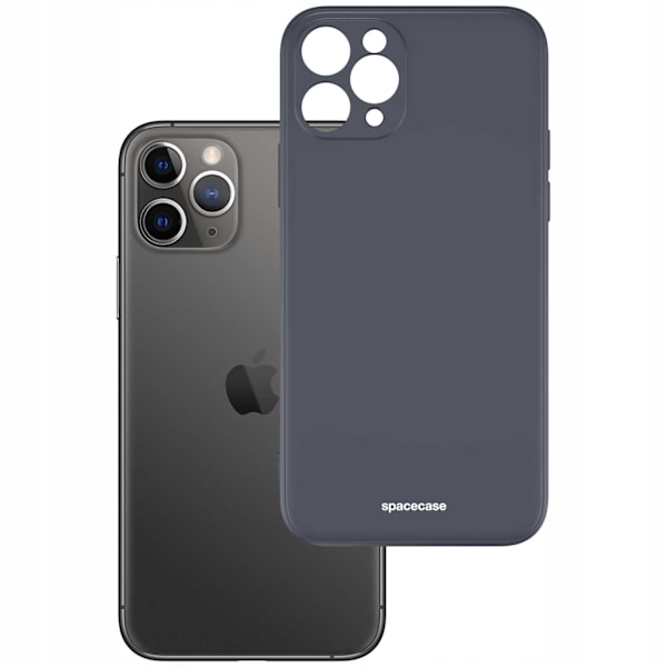Spacecase Silikonecase För Iphone 11 Pro Black Protection