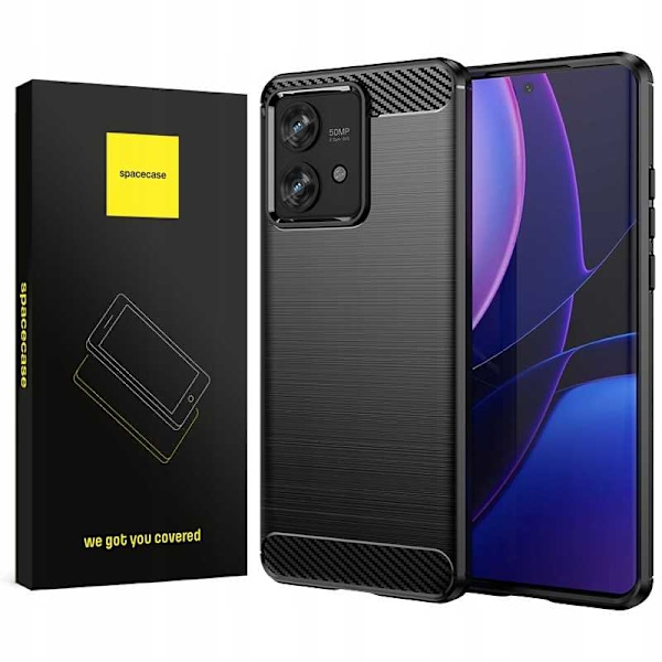 Spacecase Kolfodral För Motorola Edge 40 Neo Black Case Cover