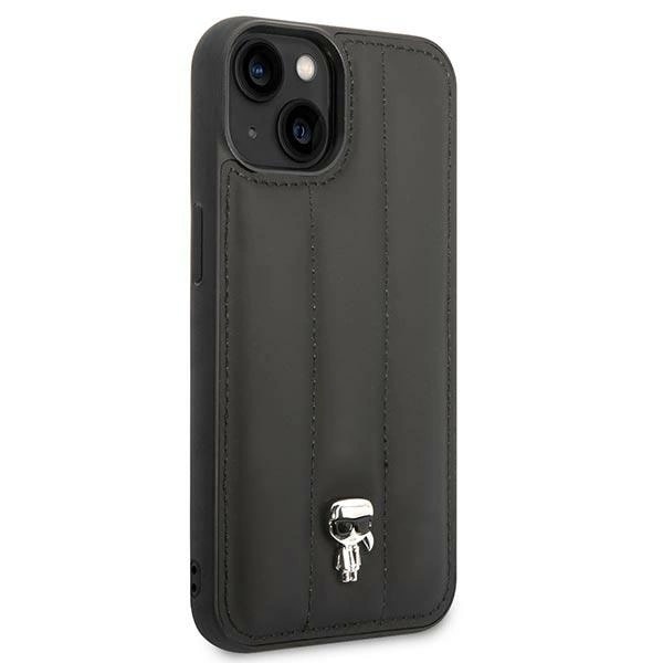 KARL LAGERFELD PUFFY IKONIK PIN ETUI TIL IPHONE 14 PLUS - SORT