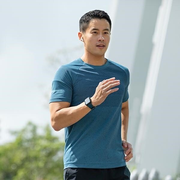 UNIQ Linus Apple Watch Series 4/5/6/7/8/SE/SE2/Ultra armbånd 42/44/45mm. Airosoft Silikon blå/sjøblå
