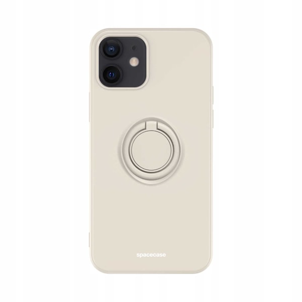 Spacecase Silikon Ringfodral För Iphone 12 12 Pro Bone Case