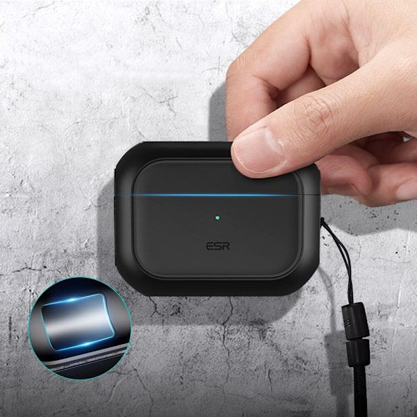 ESR ORBIT HALOLOCK MAGSAFE APPLE AIRPODS PRO 1/2 SVART