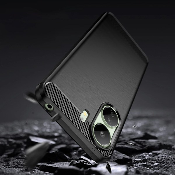 CARBON CASE TIL XIAOMI REDMI 13C FLEXIBLE SILICONE CARBON COVER - SORT