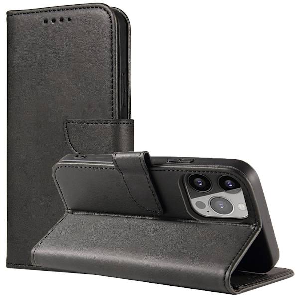 Magnetisk etui med klaff og lommebok til Tecno Spark 10 Pro - svart