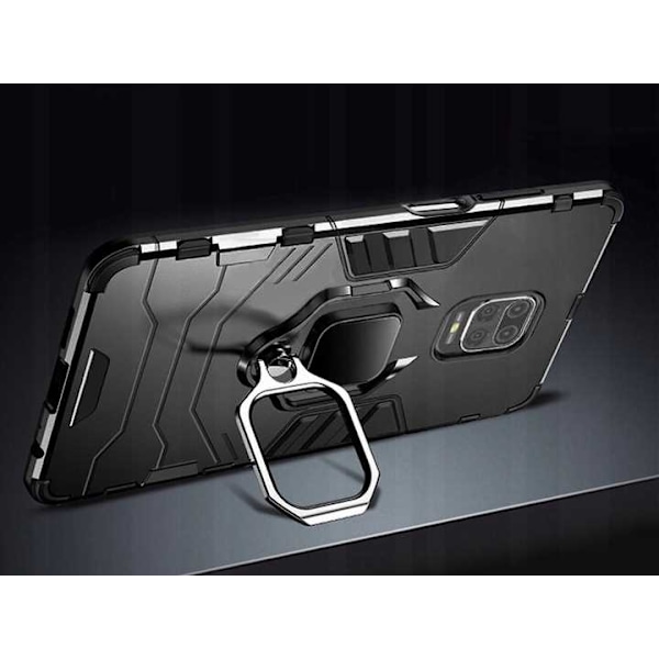 Spacecase Case X-Ring Cover För Xiaomi Redmi Note 9S 9 Pro Black
