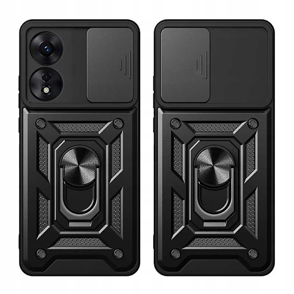 Spacecase Case Cover För Oppo A78 5G Svart Skydd