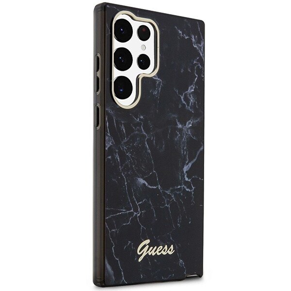 Guess GUHCS23LPCUMAK S23 Ultra S918 Veske - Svart marmor