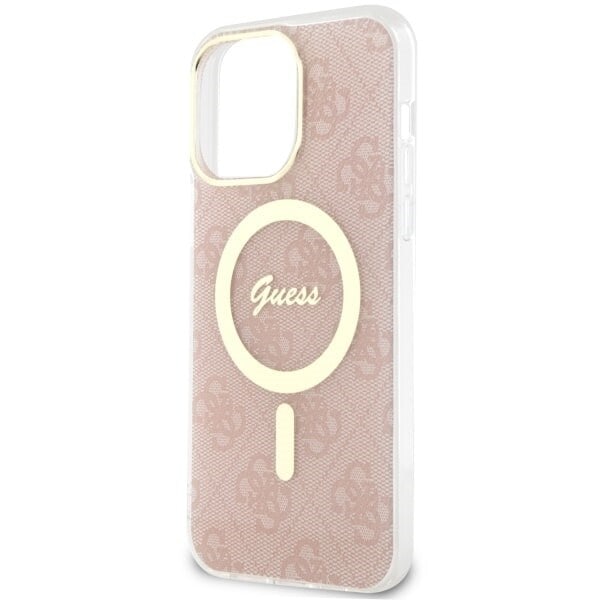 Guess GUHMP14XH4STP-deksel til iPhone 14 Pro Max 6.7 - rosa 4G MagSafe