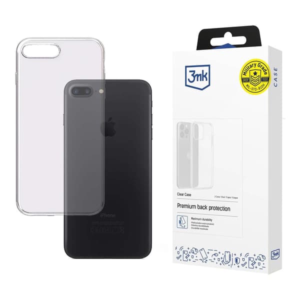 APPLE IPHONE 7 PLUS/8 PLUS - 3MK GENNEMSIGTIGT ETUI