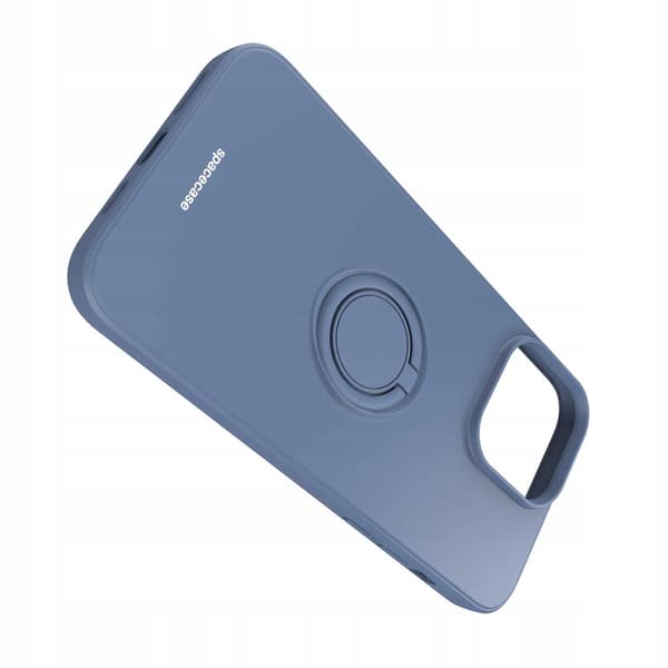 Spacecase Silikon Ring-Fodral För Iphone 14 Pro Max Blåt Skydd