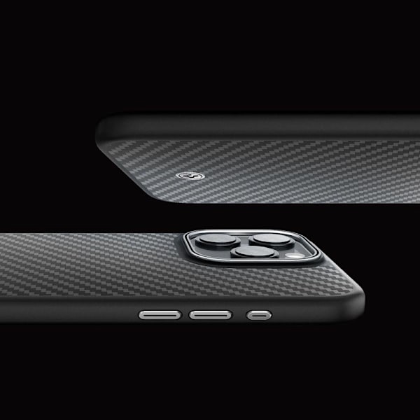 SPIGEN ENZO ARAMID MAG CASE MED MAGSAFE TIL IPHONE 15 PRO MAX - MAT SORT