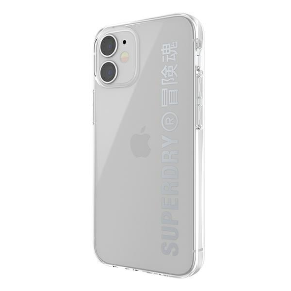 SuperDry Snap iPhone 12 mini Clear Case sølv/sølv 42590