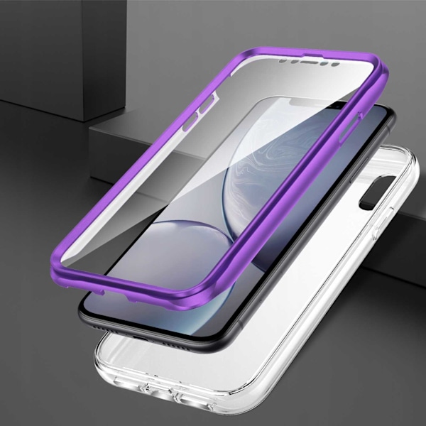 Spacecase Case Cover För Iphone Xr Marble 360 Lila