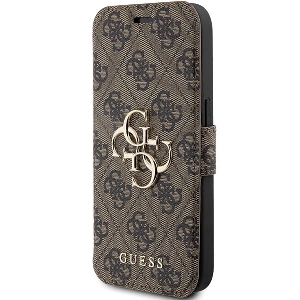 Guess 4G Metal Logo Deksel til iPhone 15 Pro - Brun