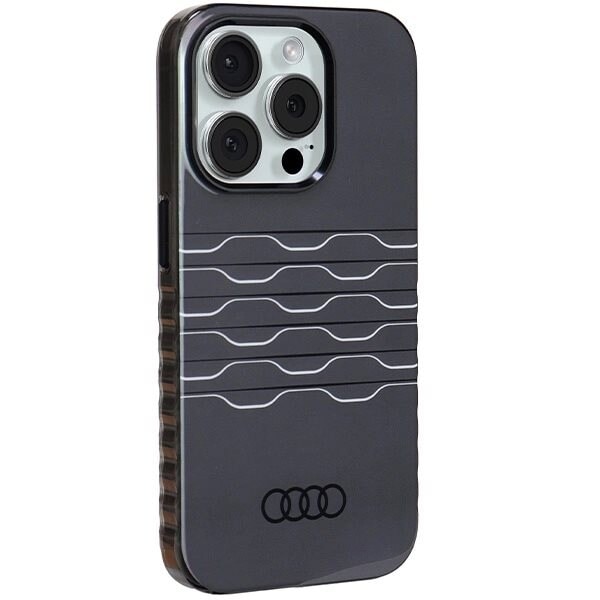 AUDI IML MAGSAFE ETUI TIL IPHONE 15 PRO - SORT