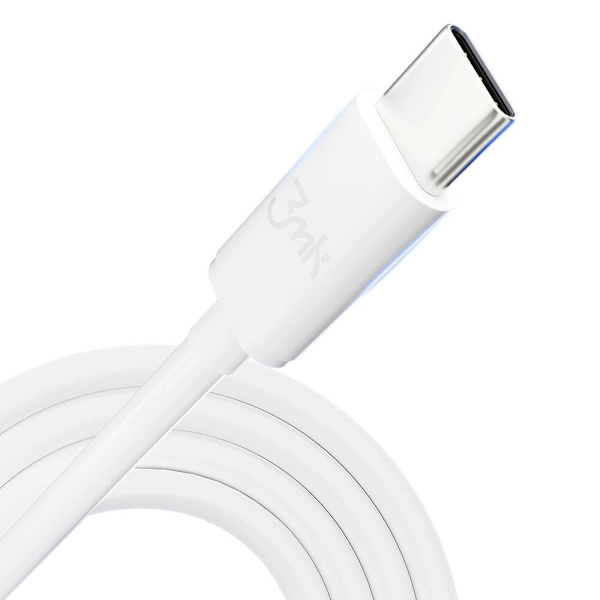 3mk Hyperkabel USB-C / USB-C 100W 2m - hvit
