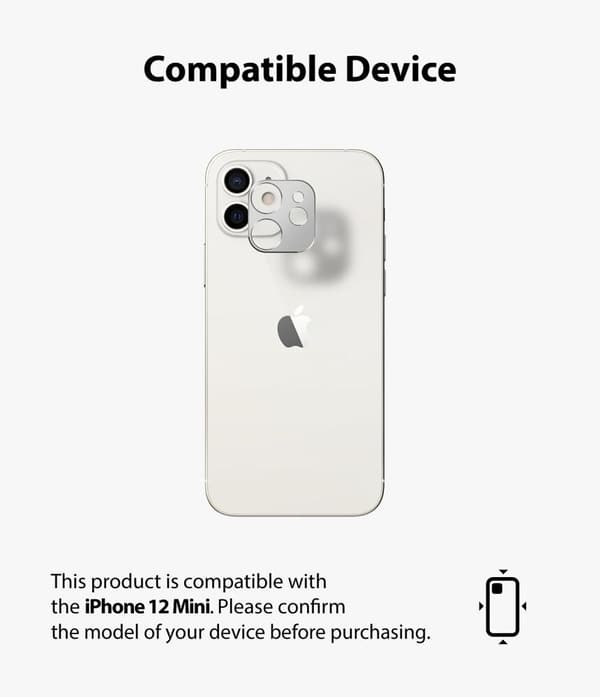 RING KAMERA STYLING IPHONE 12 MINI SØLV