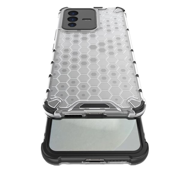 Honeycomb pansret etui med gelramme Vivo V23 5G svart