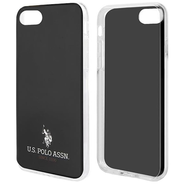 Saken med USA Polo Assn. Skinnende iPhone 7 / 8 / SE 2020 / SE 2022 - svart