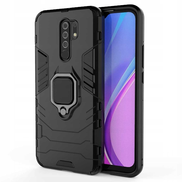 Spacecase Case Cover Till Xiaomi Redmi 9 Sc X-Ring Svart