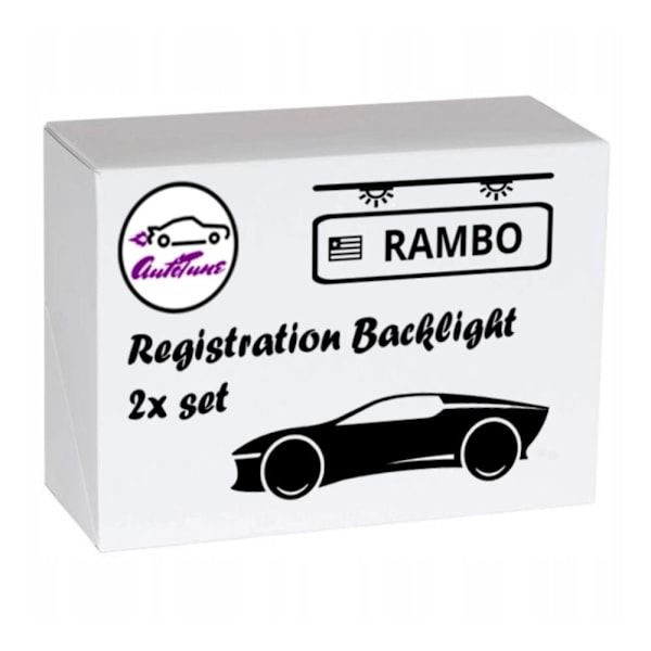 LED nummerskiltsett AutoTune For Audi A3 8P S3 A4 S4 B6 A4 B7 A6 C6 4F S6 A8 S8 D3 Q7
