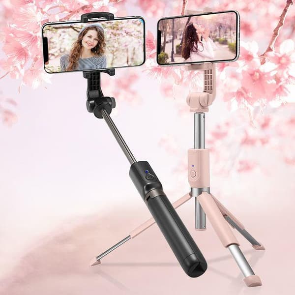 SPIGEN S540W TRÅDLØS SELFIE STICK STIV SORT