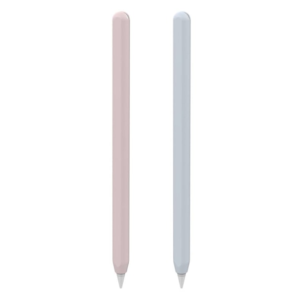 Stoyobe Pencil Sleeve 2x etui for Apple Pencil 2 Case Overlay Pencil rosa + lyseblå