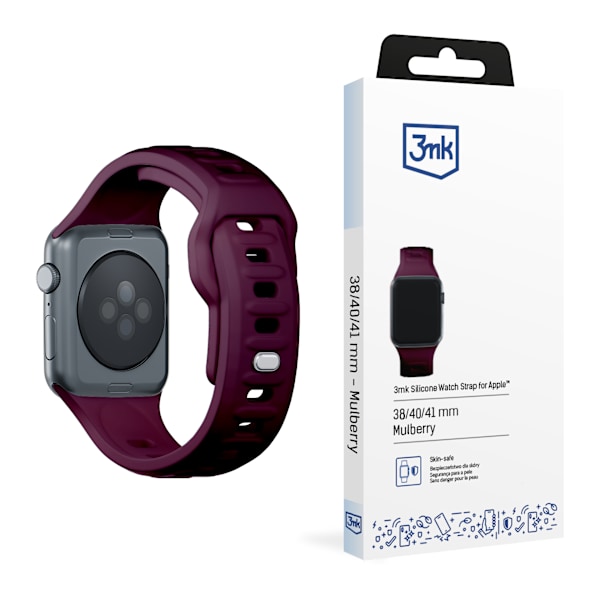 38/40/41 MM MULBERRY - 3MK SILIKONE URREM TIL APPLE