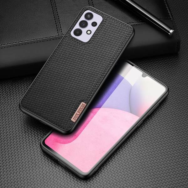 Nylonbelagt Dux Ducis Fino deksel til Samsung Galaxy A33 5G svart