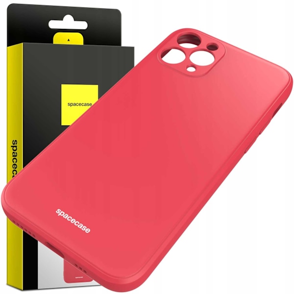Spacecase Silikonfodral För Iphone 11 Pro Max Rött Skydd