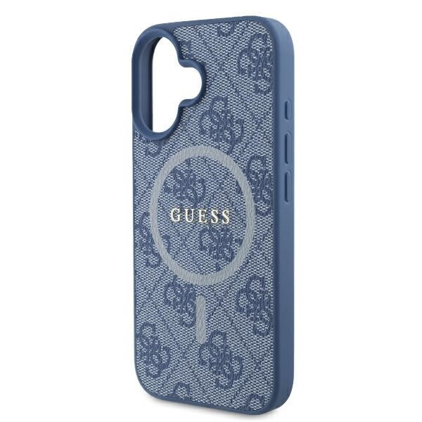 Guess GUHMP16MG4GFRB iPhone 16 Plus 6,7" blå/blå hårdfodral 4G Ring Classic Logo MagSafe