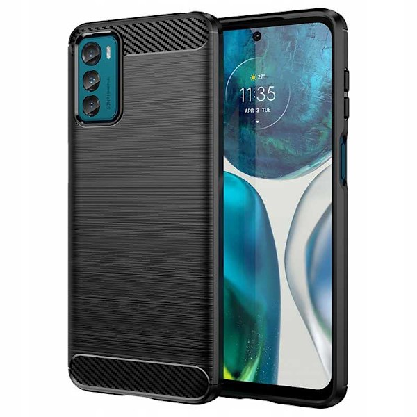 Spacecase Case Carbon Case För Motorola Moto G42 Svart