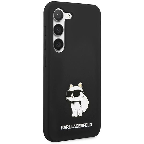 Karl Lagerfeld Silikon Choupette Deksel til Samsung Galaxy S24 - Svart