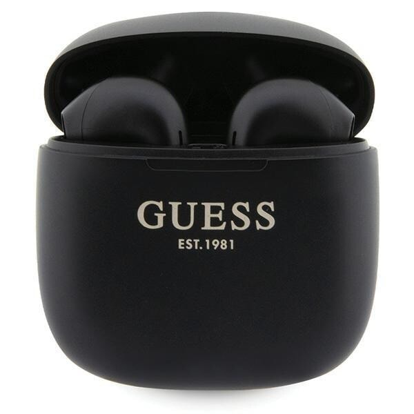 Guess GUTWST26PSK TWS Bluetooth-hodetelefoner + Dock - Svart klassisk EST-logo