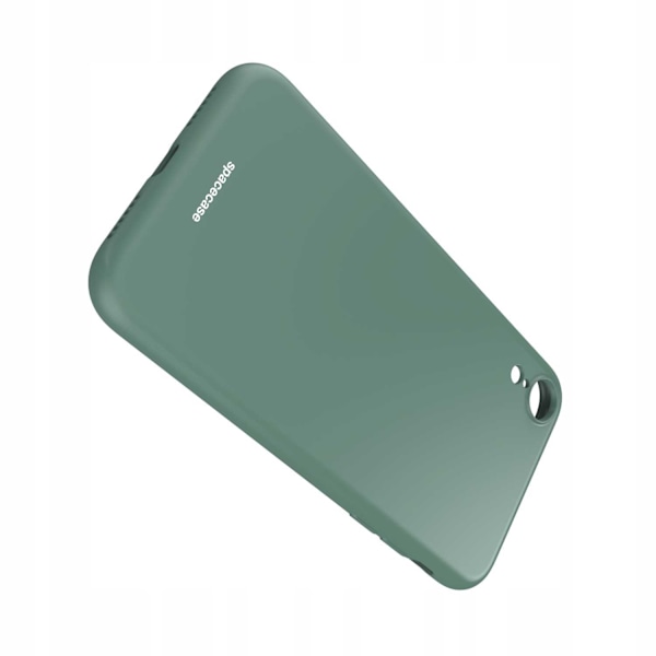 Spacecase Silikonfodral För Iphone Xr Mörkgrönt Skydd