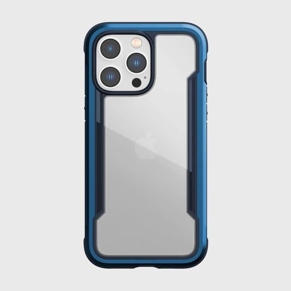 Raptic X-Doria Shield-deksel til iPhone 14 Pro Max, pansret deksel, blå