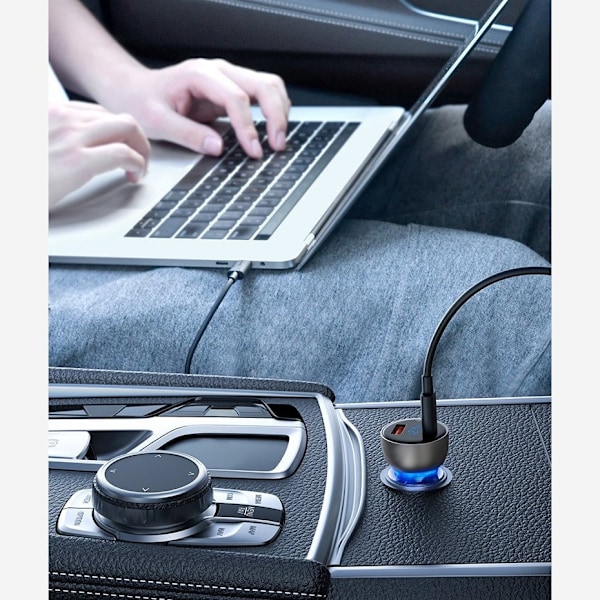 BASEUS USB-LADER TYPE C 65 W 5 A SCP TRANSPARENT