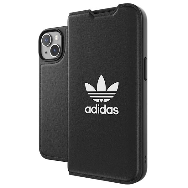 Adidas OR Booklet Case BASIC-deksel til iPhone 14 svart hvit/svart hvit 50181