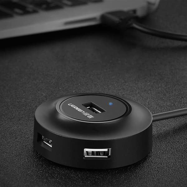 UGREEN HUB 4IN1 USB-A - 4XUSB-A 2.0 480MB/S 1M SORT (CR106)