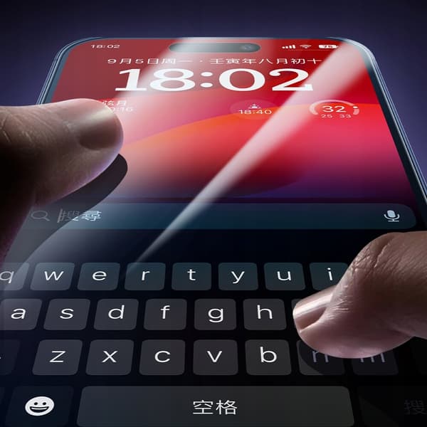MCDODO EZ PASTE HEARTS GLAS STARKT GLAS IPHONE 15-DEKSEL