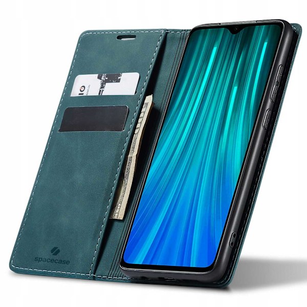 Spacecase Pålbocksväska För Xiaomi Redmi Note 8 Pro Blåt Skydd