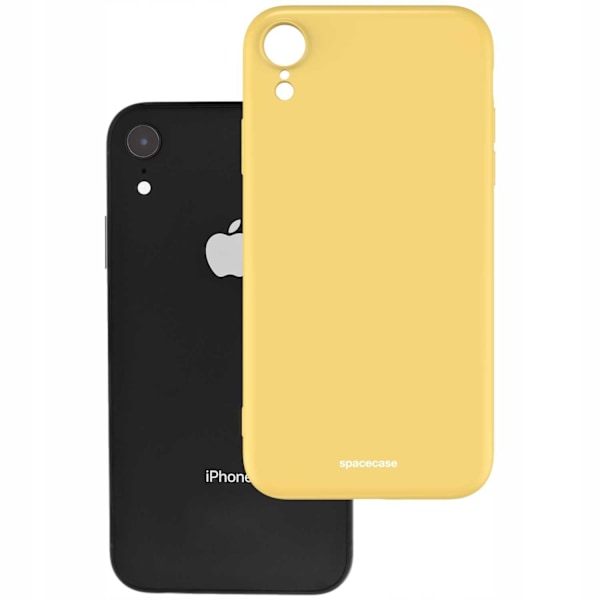 Spacecase Silikonfodral För Iphone Xr Gul Skydd