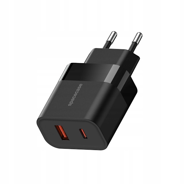 Rymdfall Usb Laddare 20W Sc001B Svart För Iphone X 11 12 13 14