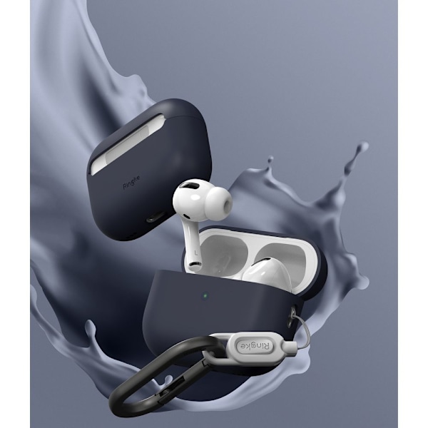 RING SILIKONE APPLE AIRPODS PRO 1/2 MIDNATT BLÅ