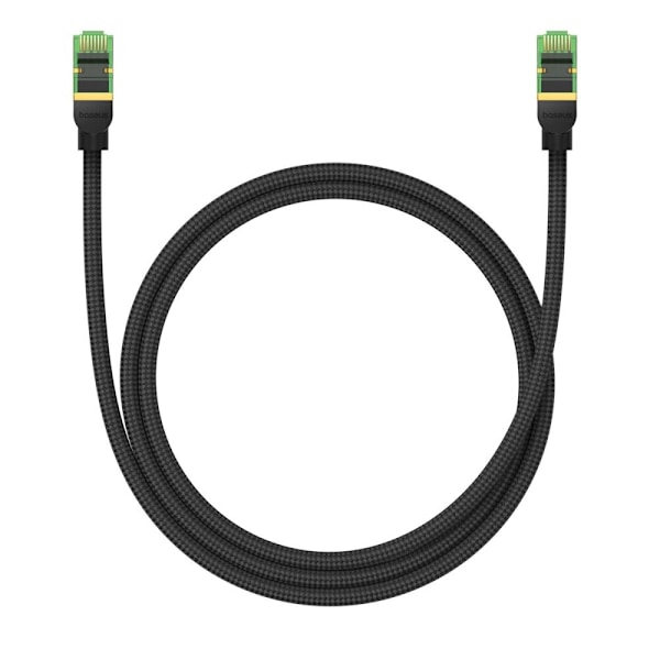 Baseus rask RJ45 nettverkskabel. 8 40Gbps 1m flettet svart