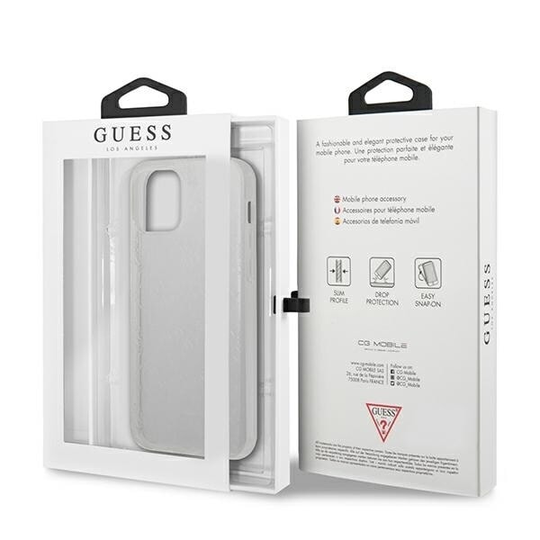 Gjett GUHCP12M3D4GTR iPhone 12/12 Pro 6.1 Transparent Hard Case 4G 3D-mønstersamling