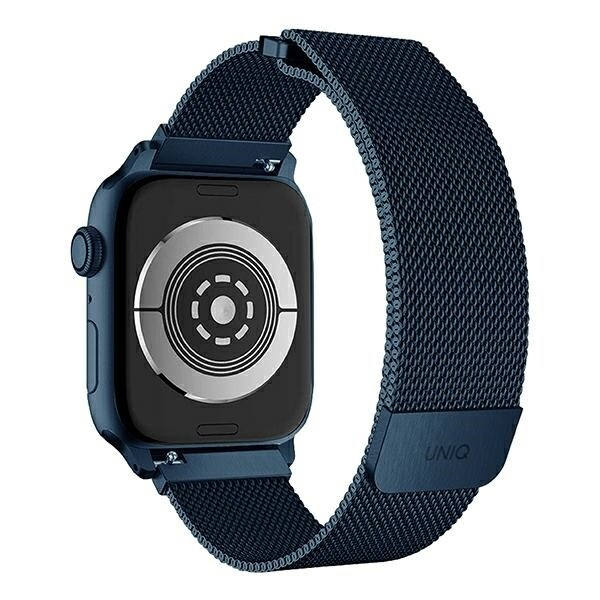 UNIQ Dante armbånd Apple Watch Series 4/5/6/7/8/SE/SE2 38/40/41 mm rustfritt stål blå/koboltblå