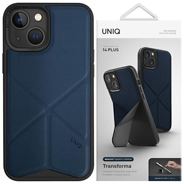 UNIQ Transforma iPhone 13 6.1 deksel blå/elektrisk blå MagSafe