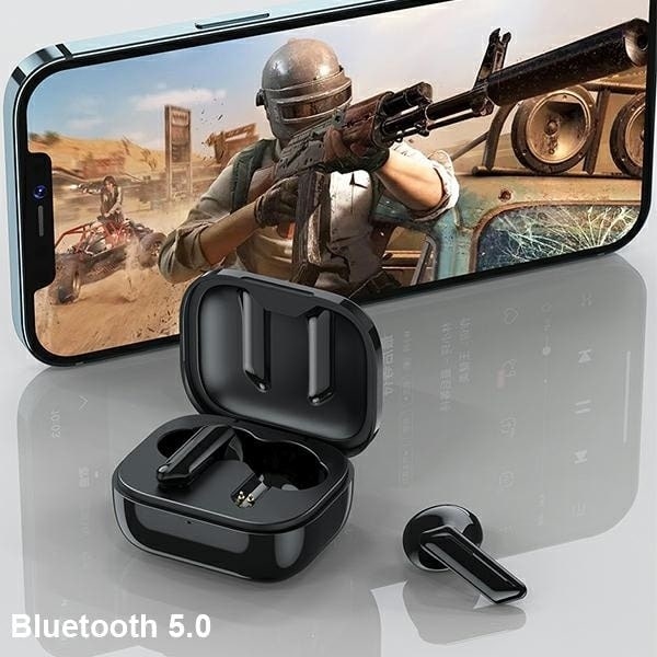 AWEI Bluetooth 5.1 T36 TWS hörlurar + dockningsstation vit/vit