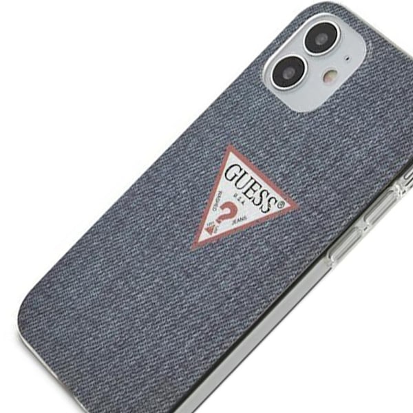 Guess GUHCP12SPCUJULDB iPhone 12 mini 5.4 marineblå/mørkeblå hardt deksel Jeans Collection